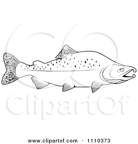 Clipart Teal And Red Leaping Fish   Royalty Free Vector Illustration