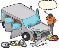 Damaged Car Stock Vectors Illustrations   Clipart