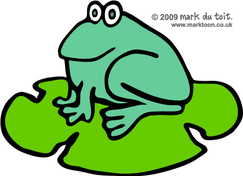Frog Sitting On A Lilly Pad Clipart Gif