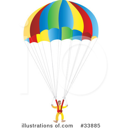 Parachute Clipart  33885   Illustration By Rasmussen Images