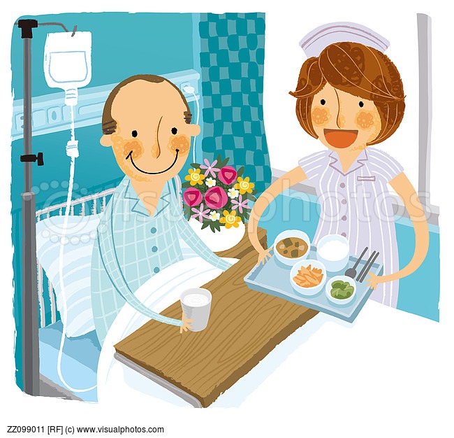 Patient In Hospital Bed Clipart Picture