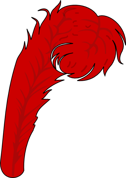Red Feather 1 Clip Art At Clker Com   Vector Clip Art Online Royalty