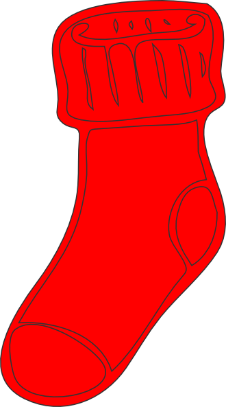 Red Sock Clip Art At Clker Com   Vector Clip Art Online Royalty Free