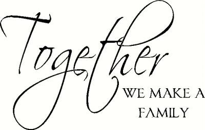 Together We Make A Family  1  Vinyl Decal   Tile Layouts Vinyl Decals