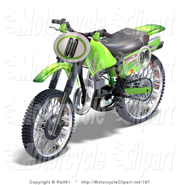 Transportation Clipart Of A Motocross Dirt Bike By Ralf61    187