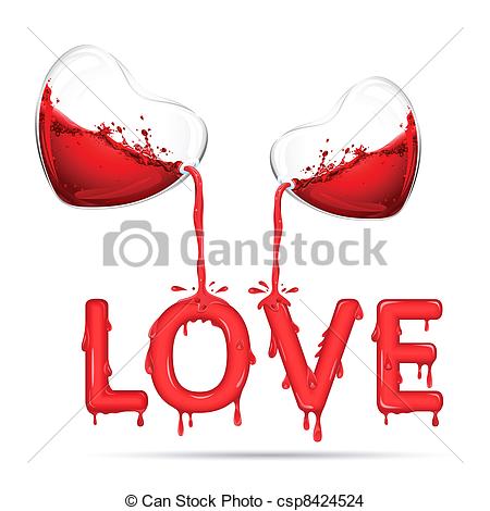 Vector   Pouring Love   Stock Illustration Royalty Free Illustrations