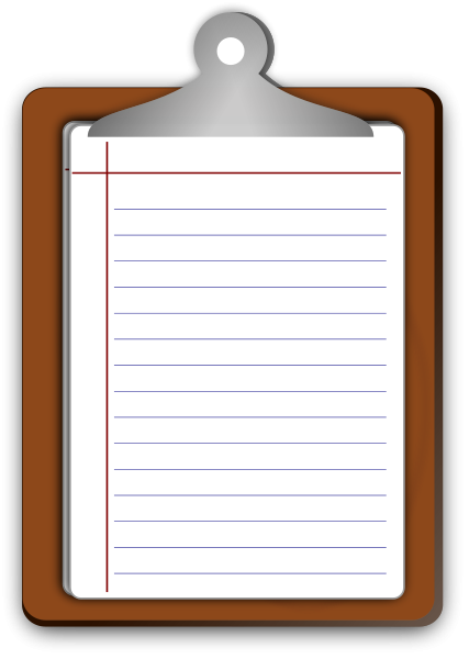 Writing Pad Clipart Vector Clip Art Online Royalty Free Design