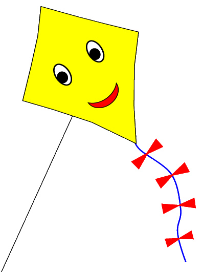 Yellow Kite Sketch Clipart 9 Cm   Flickr   Photo Sharing