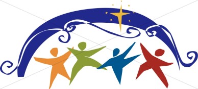 Christian Celebration Gathering Of The People   Inspirational Clipart