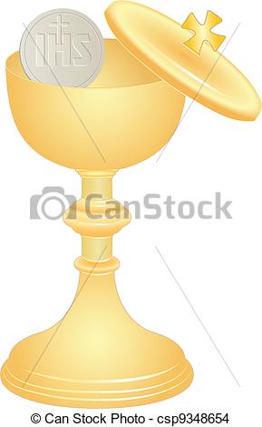 Communion Cup And Host   Csp9348654