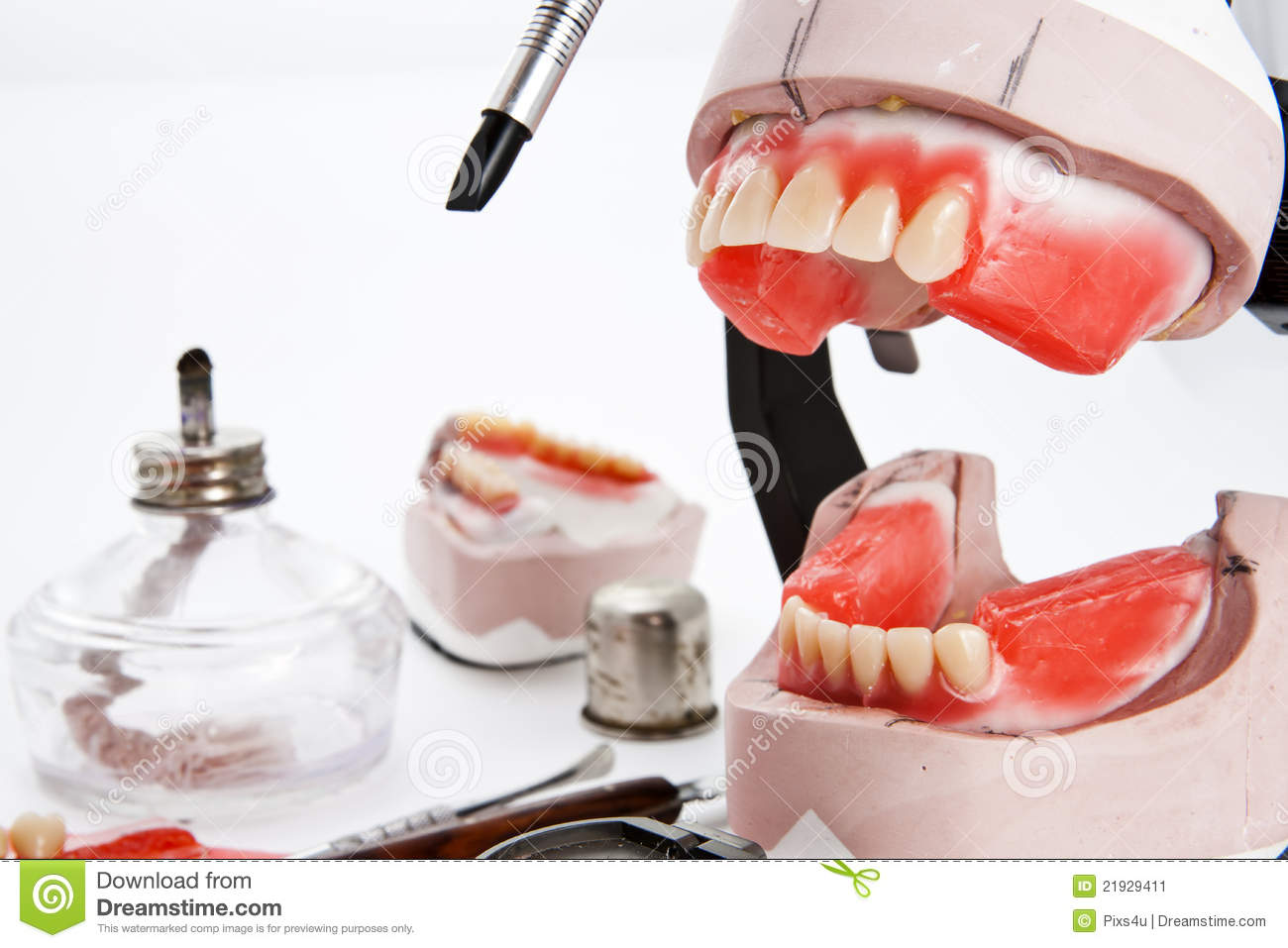 Dental Lab Articulator Equipments For Denture Stock Image   Image