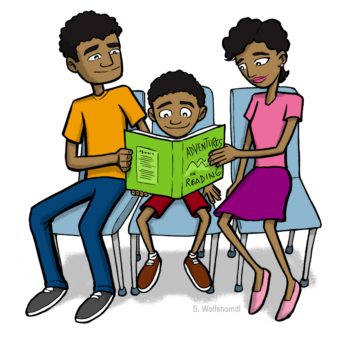 Family Reading Clip Art Family Reading Together Family Reading Night