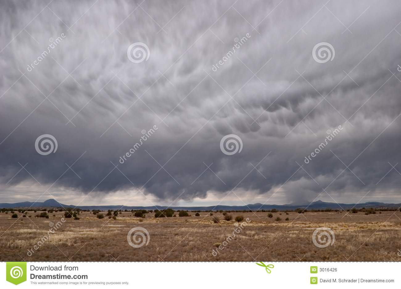 Fast Moving Winter Storm Creates A Dramatic Cloudscape Over The