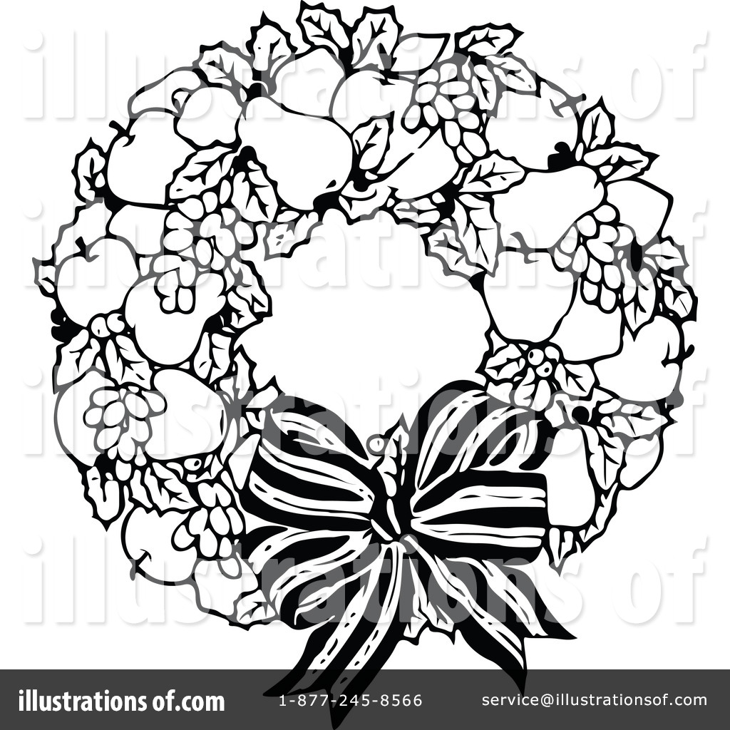 Free  Rf  Wreath Clipart Illustration  1113063 By Prawny Vintage