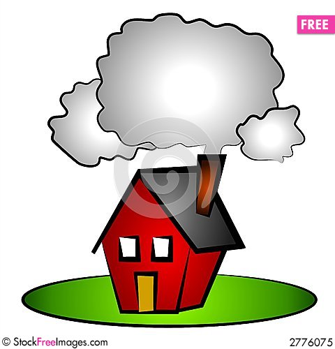 House Chimney Smoke Clip Art   Free Stock Photos   Images   2776075