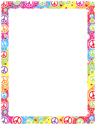 New Page Borders  Peace Signs Shoes And More