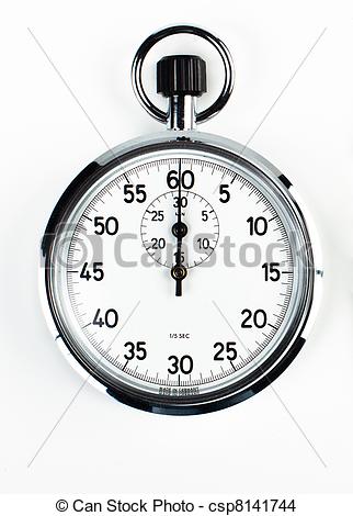 Stock Photo Of Stopwatch   Old Fashion Vintage Silver Color Mechanical    