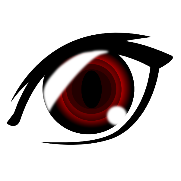 Vampire Anime Eye Clip Art At Clker Com   Vector Clip Art Online