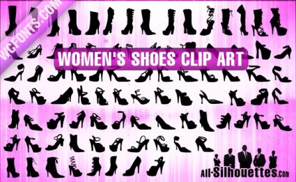 Women S Shoes Clipart Free Vector In Adobe Illustrator Ai    Ai