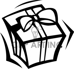 Black And White Gift Box With A Bow