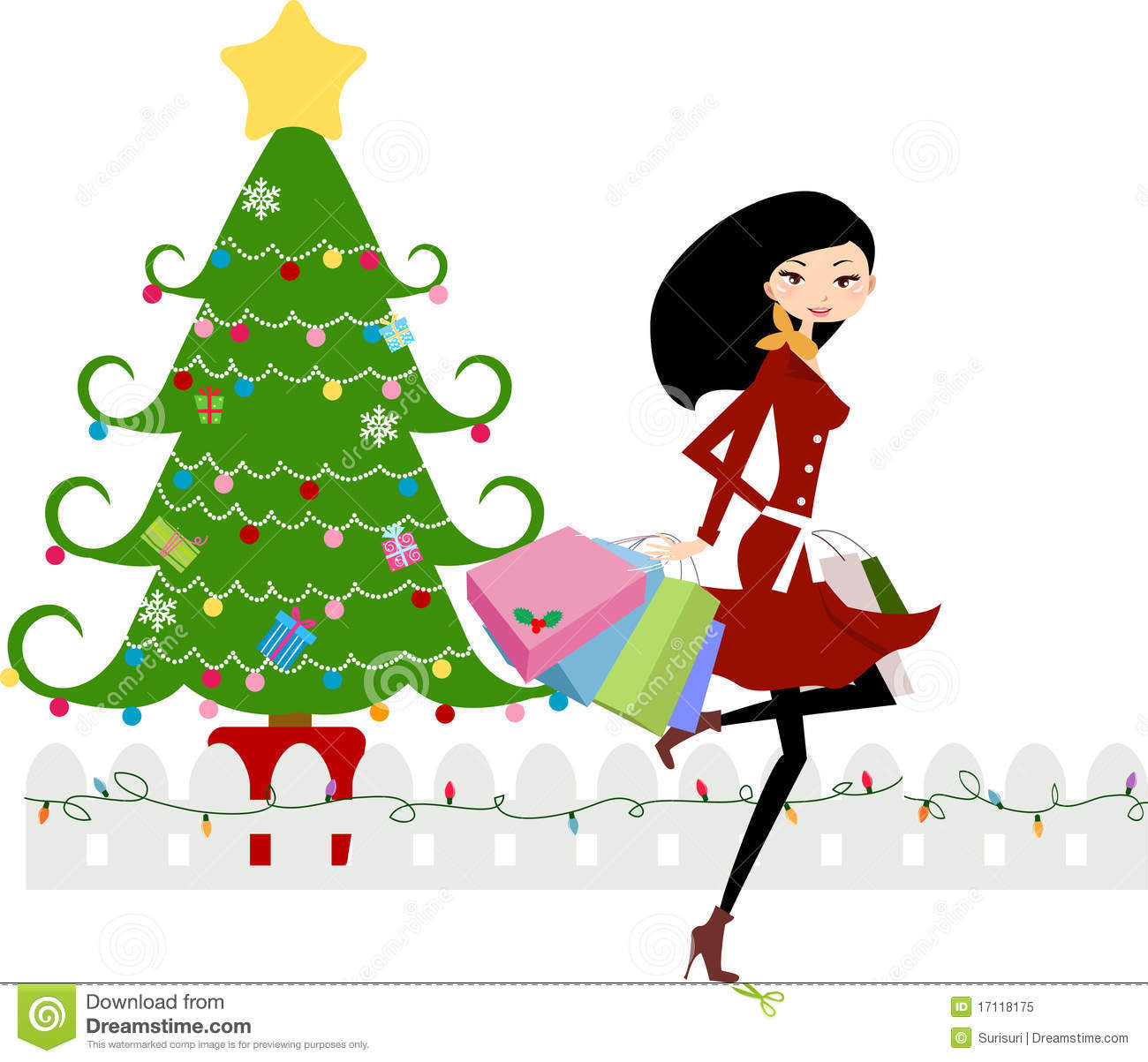 Christmas Shopping Royalty Free Stock Photo   Image  17118175