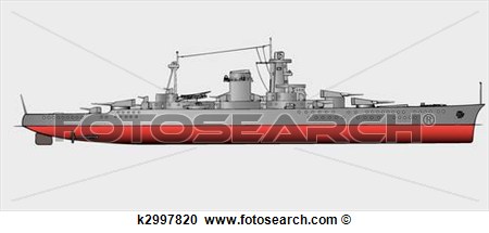 Clipart Of Battleship K2997820   Search Clip Art Illustration Murals
