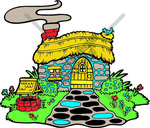 Cottage Clipart And Vectorart  Misc Graphics   Buildings Vectorart And