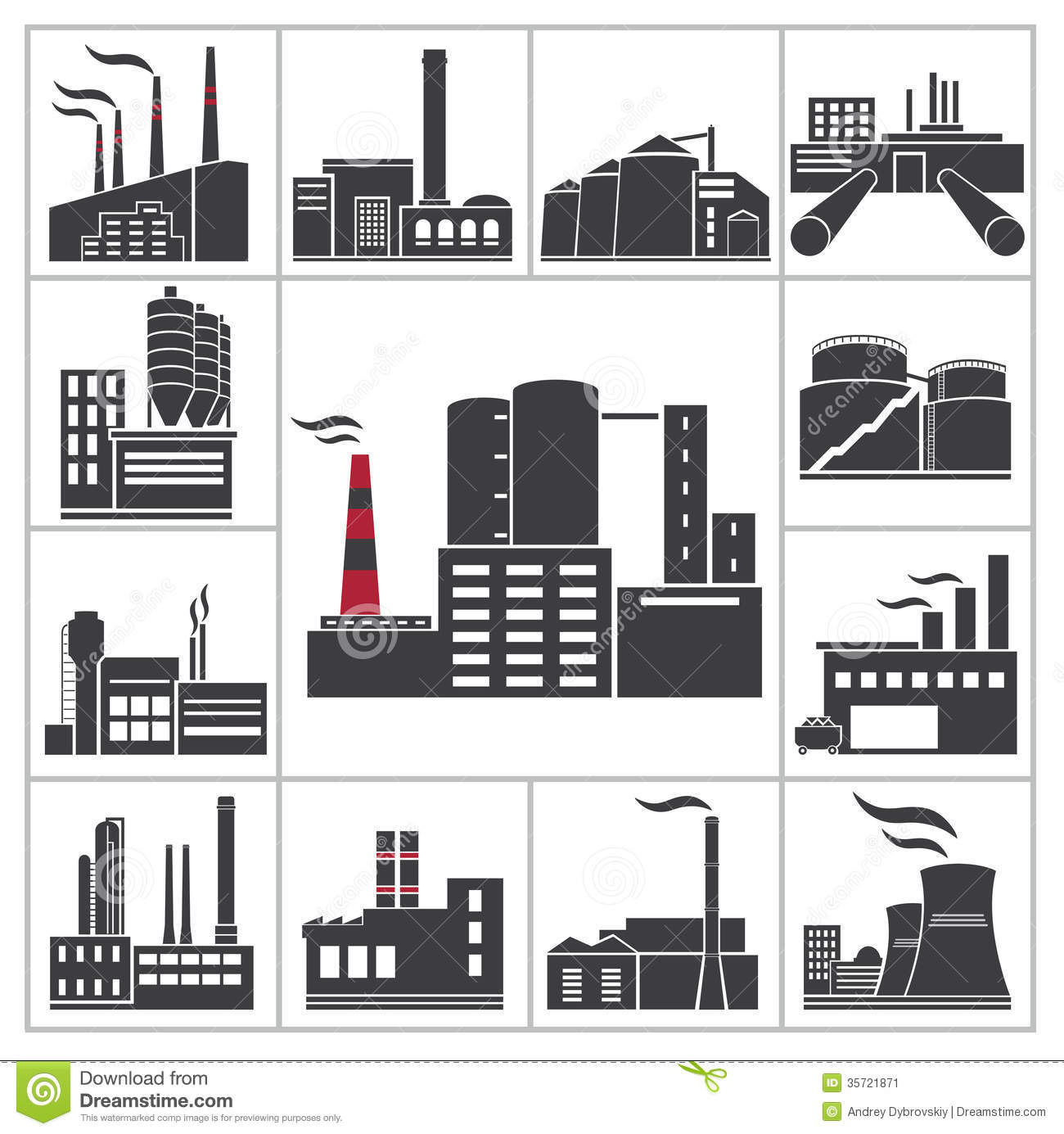 Factory And Industry Stock Image   Image  35721871