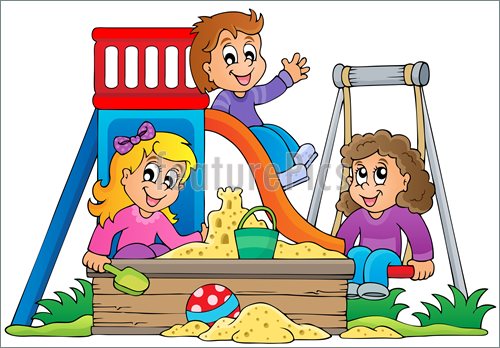Illustration Of Kids On Playground
