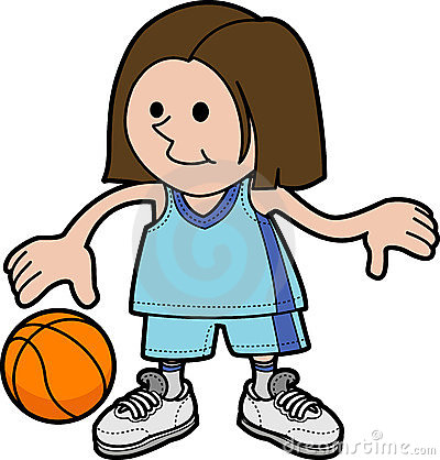 Playing Basketball Outside Clipart Girl Playing Basketball