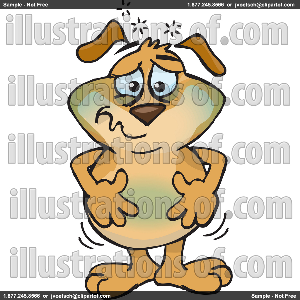 Poisoning Clipart Royalty Free Rf Sick Dog Clipart Illustration By