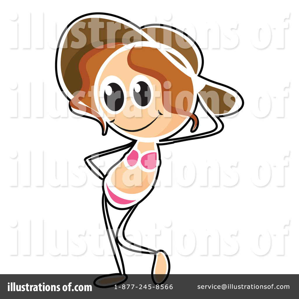 Royalty Free  Rf  Swimsuit Clipart Illustration By Colematt   Stock