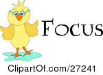 Stay Focused Clipart Clipart Illustration Of A Cute