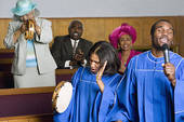 Stock Photography Of African American Man Praying In Church