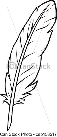Vector Clip Art Of Feather Csp15351717   Search Clipart Illustration