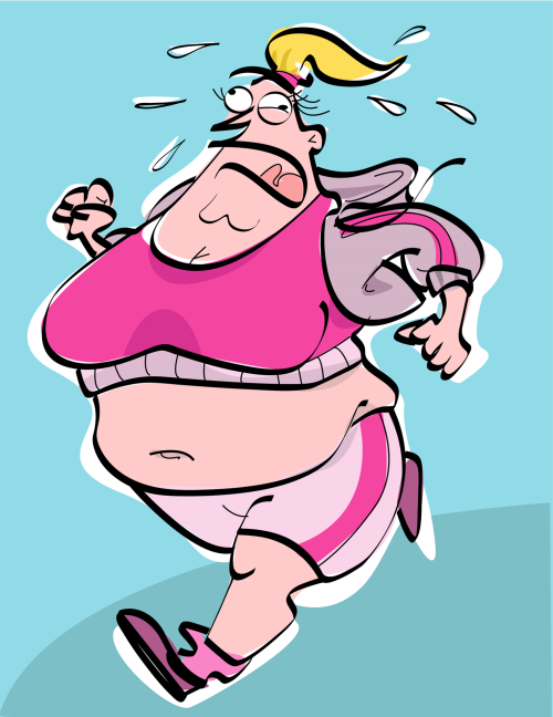 Why Does Every Cartoon Of A Fat Woman Running Have To Show Her Belly