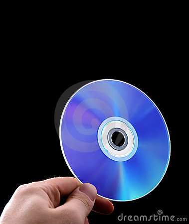 Abstract Cd Dvd Blue Ray Disk In Hand Stock Images   Image  7812384
