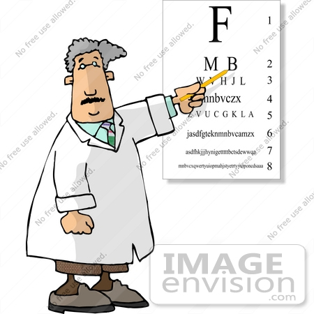 An Eye Exam Clipart By