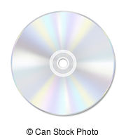 Blank Disc On White With Space For Text Eps10 Vector Format