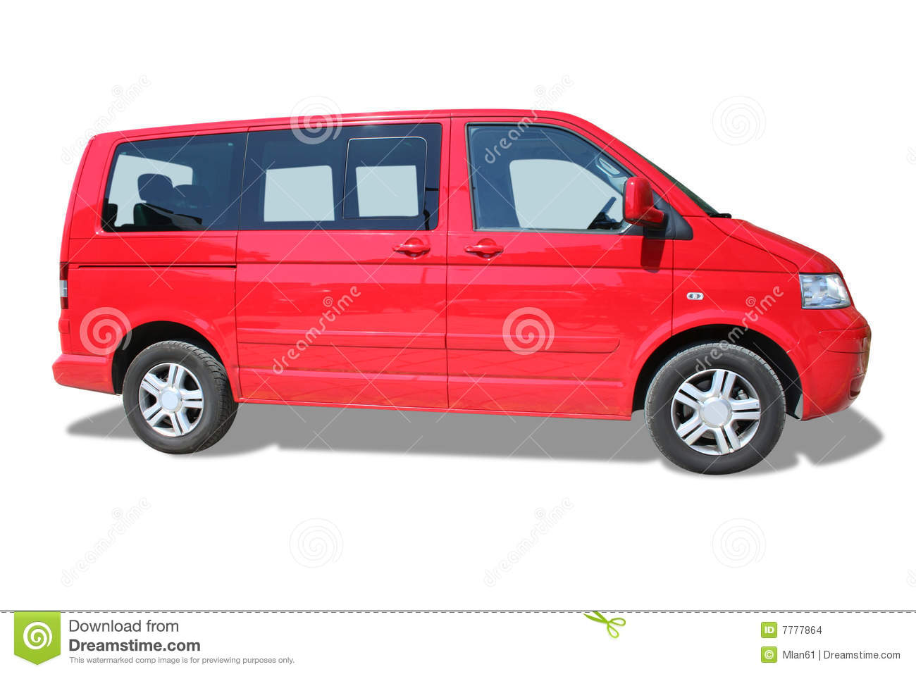 Blue Minivan Clipart Red Minivan Stock Images