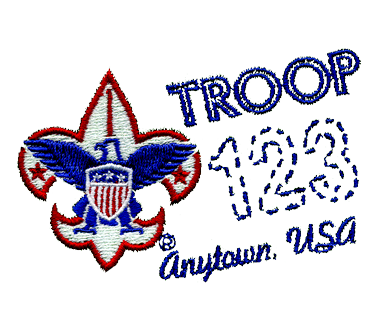    Boy Scout Troop Designs Embroidered Boy Scout Troop Designs Eb833
