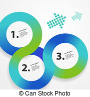 Circle Infographic Web Template Stock Illustration