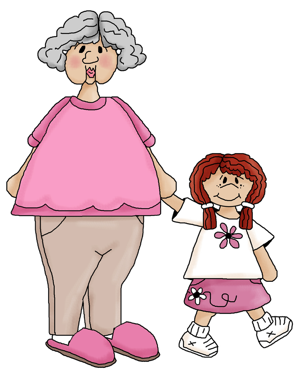 Grandparents Clipart With Grandparent And Grandchild Makes Nice