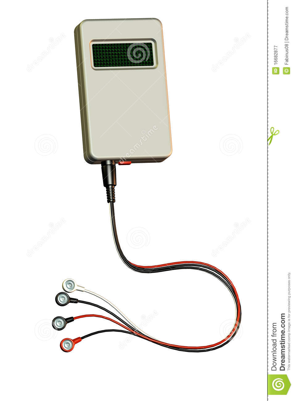 Medical Portable Holter Monitor Device Used For Monitoring Heart Or    