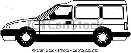 Minivan Clipart Can Stock Photo Csp12223243 Jpg