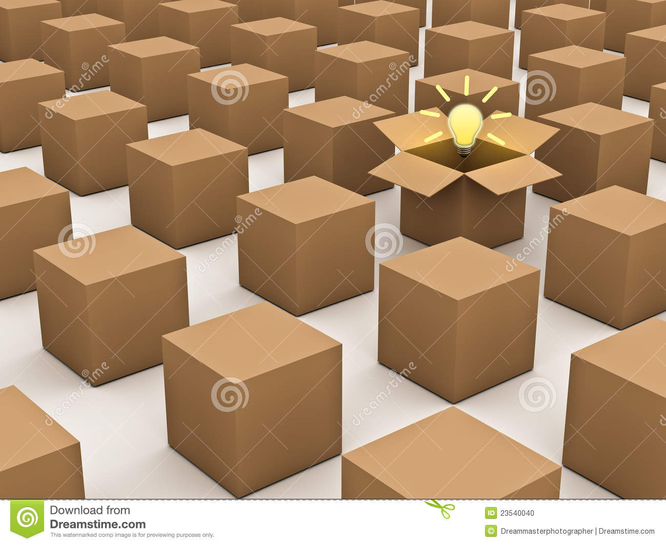 Outside The Box Clipart Thinking Outside Box Individuality Concept