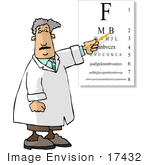    Pointing To A Visual Eye Chart During An Eye Exam Clipart By Djart Jpg