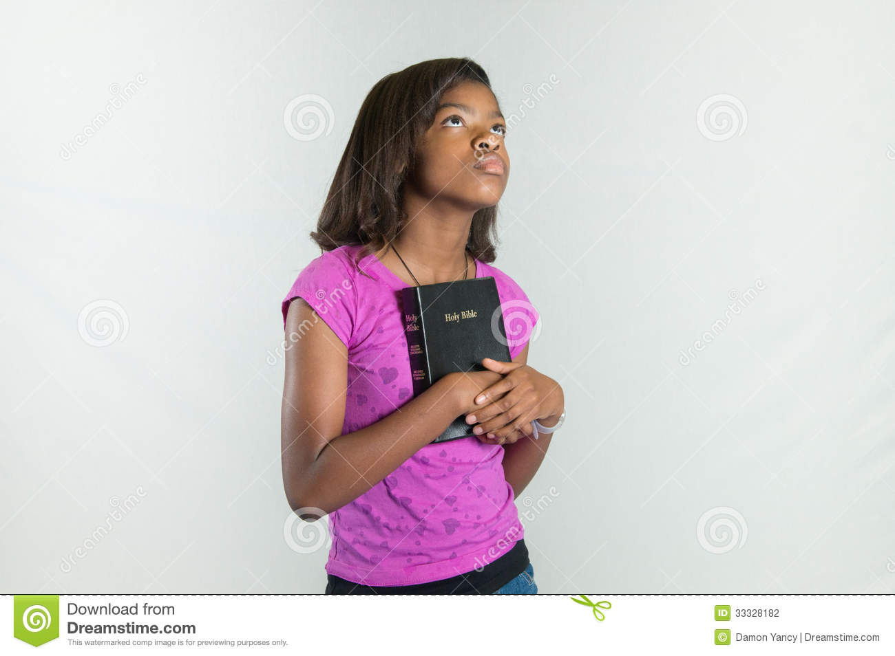 Praying African American Teen Stock Photography   Image  33328182