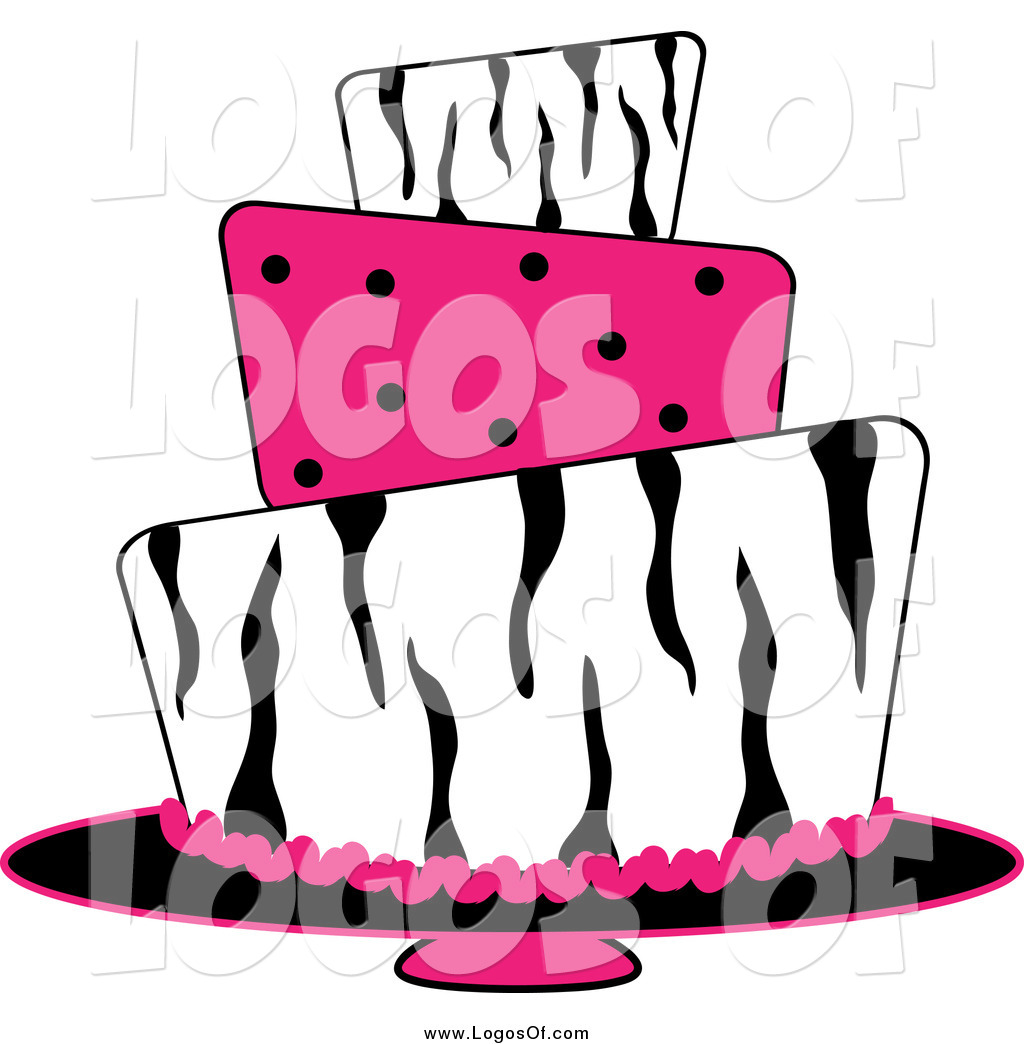 Preview  Vector Clipart Of A Funky Zebra Print And Pink Polka Dot