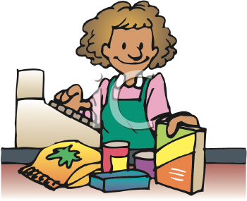 Royalty Free Cashier Clipart